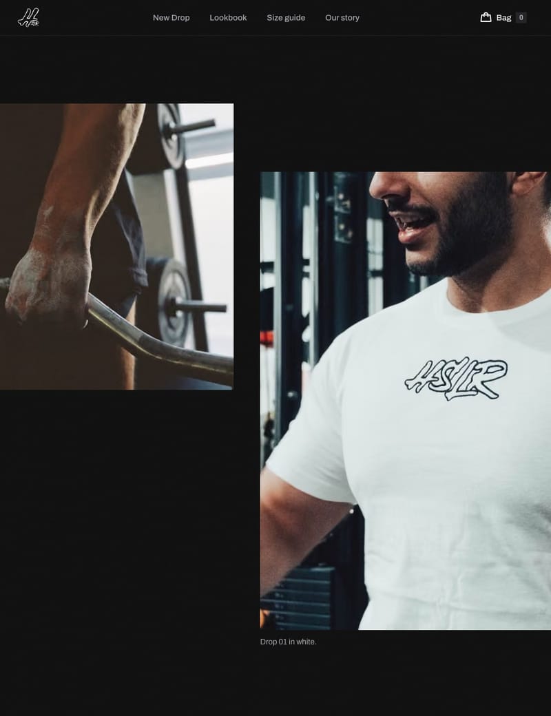 HSLR website: The tees, worn in.